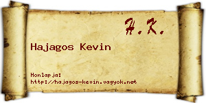 Hajagos Kevin névjegykártya
